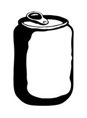 Can. Vector drawing icon sign