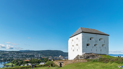 Trondheim Kristiansten Fortress Full of Tourists