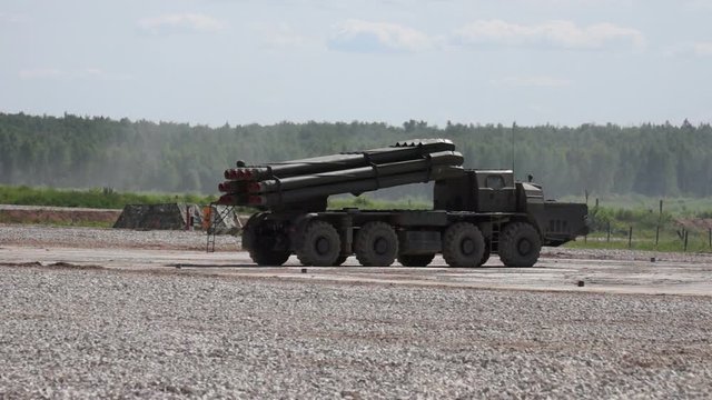 Modern military equipment, equipped with sophisticated combat systems