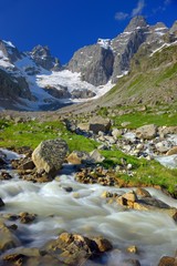 Morning in mountains