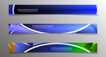 Set banner background with multicolor composition . vector design illustration