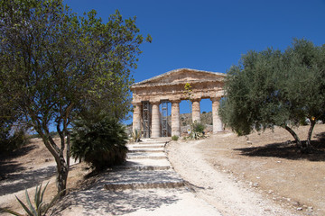Fototapeta na wymiar Tempio di Segesta, Sicilia
