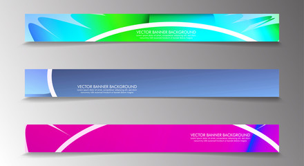 Set banner background with multicolor composition . vector design illustration