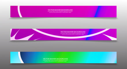 Set banner background with multicolor composition . vector design illustration
