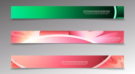 Set banner background with multicolor composition . vector design illustration