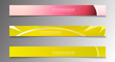 Set banner background with multicolor composition . vector design illustration