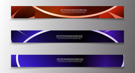 Set banner background with multicolor composition . vector design illustration