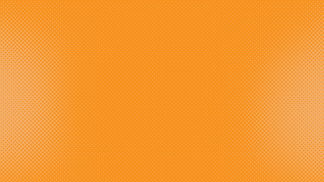 Pale orange and yellow  pop art background in vitange comic style with halftone dots, vector illustration template for your design