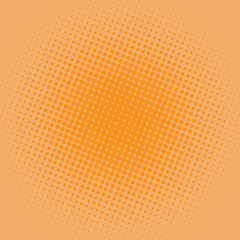 orange and yellow  modern pop art background with halftone dots design, vector illustration