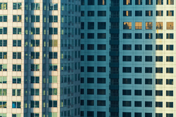 Naklejka premium Downtown San Francisco skyline buildings and skyscrapers