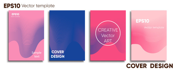 Creative colored cover. Cover design. Cool background.