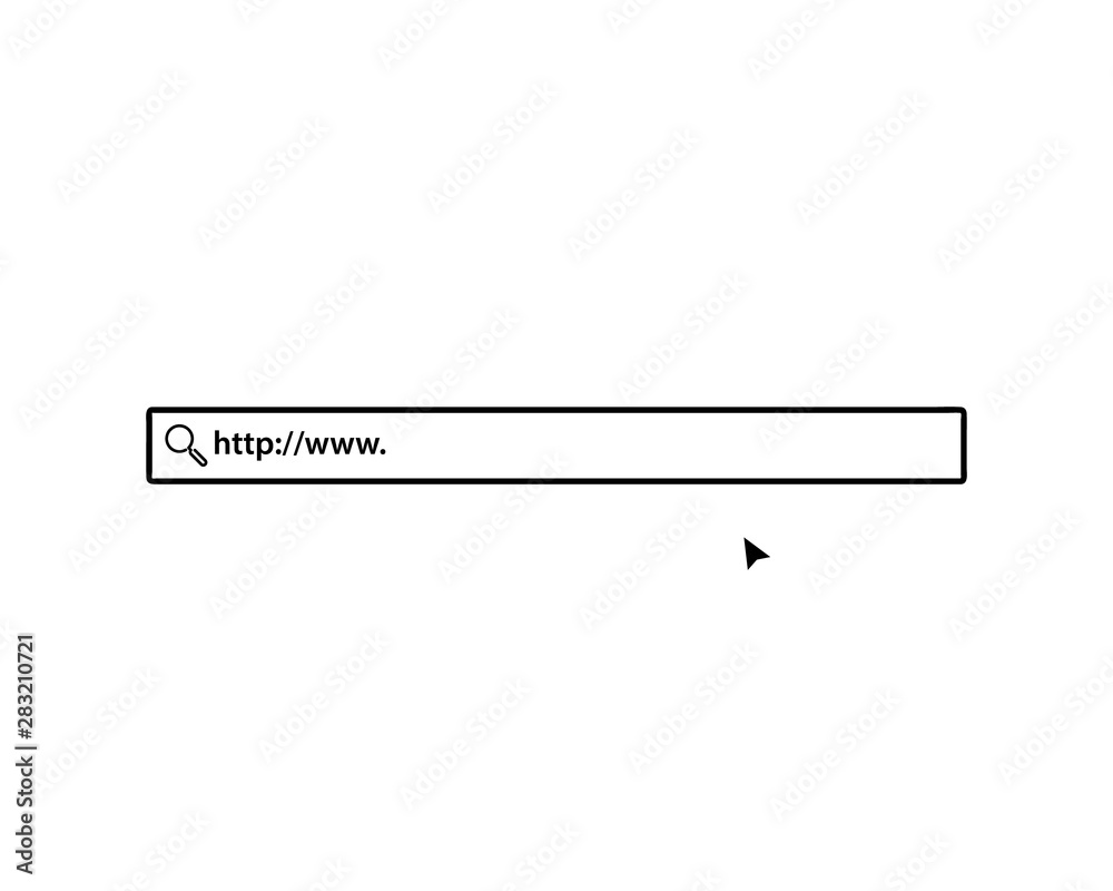 Leinwandbilder search bar box ui template. ux design for web site.