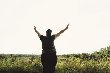 Body positive, freedom, high self esteem, confidence, happiness, inspiration, success, positive...