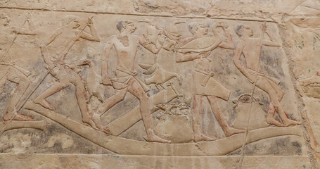 Scenes in Saqqara Necropolis, Cairo, Egypt