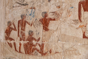 Scenes in Saqqara Necropolis, Cairo, Egypt