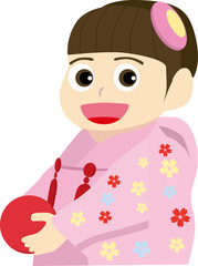 七五三の女の子