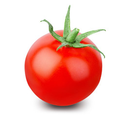Tomato isolated on white background with clipping path
