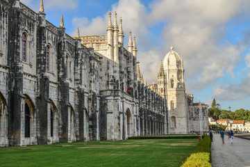 Fototapeta premium Beautiful image of the Hieronymites Monastery (Jeronimos)