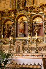 Fototapeta na wymiar Barcelona, Spain, June 22, 2019: Interior of the Cathedral of Saint Eulalia in Barcelona - fragment of the interior.