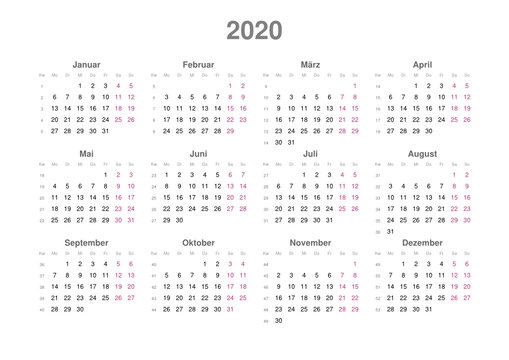 Kalender 2020 Images – Browse Stock Photos, Vectors, and | Stock