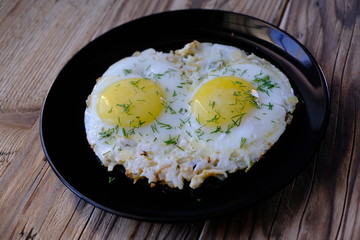 Fried Eggs on a plate