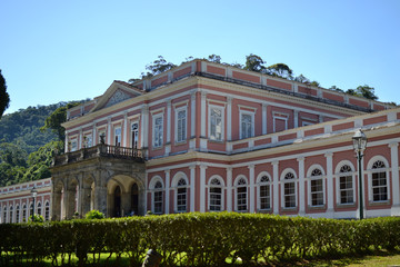 PETROPOLIS, RIO DE JANEIRO, BRAZIL. AUG 08 2019: Imperial museum of Petropolis. Summer residence of...