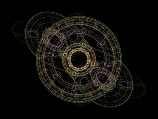 surreal futuristic digital 3d design art abstract background fractal illustration for meditation and decoration wallpaper