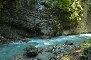 Partnachklamm bei Garmisch-Partenkirchen, Bayern, Deutschland