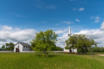 The Saint Antoine de Padoue Roman Catholic church at Batoche, Saskatchewan.