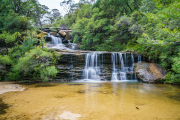 waterfall on undercliff walk, blue mountains national park, australia 15