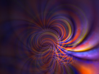 Obraz premium surreal futuristic digital 3d design art abstract background fractal illustration for meditation and decoration wallpaper