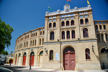 Obraz premium Plaza de Toros, bull fight arena in Andalusia