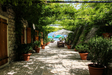 Medieval castle of the town of Budva, dedicated to Santa Maria, located in Budva, Montenegro