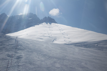 winter mountain landscape