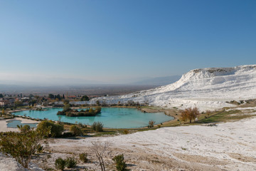 Obraz premium pamukkale glacier in denizli turkey