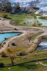 pamukkale glacier in denizli turkey