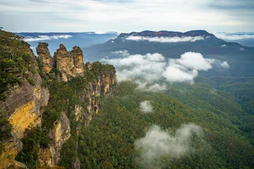 Peel and stick wall murals Three Sisters three sisters from echo point in the blue mountains national park, australia