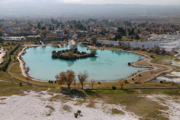 pamukkale glacier in denizli turkey