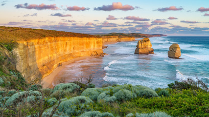 sunset at gibson steps, great ocean road at port campbell, australia 44