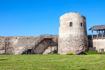 Fototapeta na wymiar City of Izborsk. Izborsk fortress