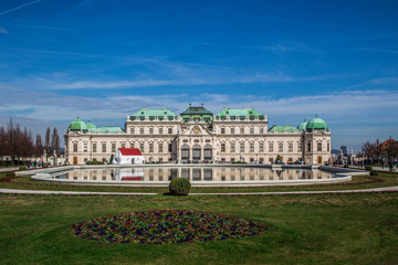 Naklejka premium Belveder Palace in Vienna Austria.
