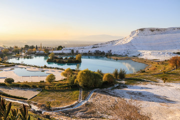pamukkale glacier in denizli turkey