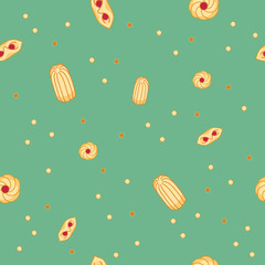 cookies seamless pattern