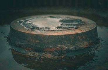 antik rusty part from a train