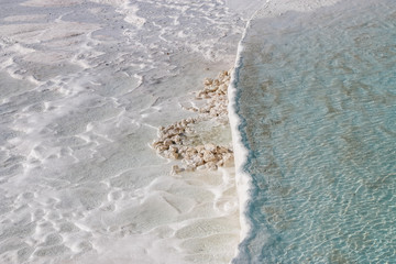 pamukkale glacier in denizli turkey