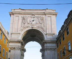 Fototapeta na wymiar Arco da Rua Augusta; Lissabon, Portugal