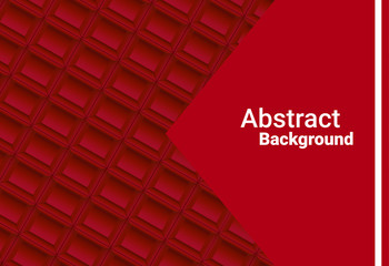 Red Abstract Texture Background. 3D Banner for Advertising on Poster or Website Vector Illustration