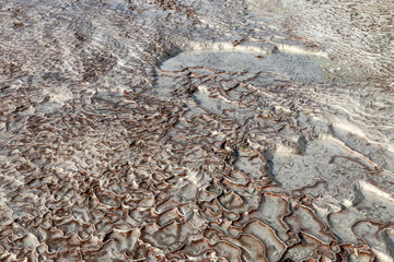 pamukkale glacier in denizli turkey