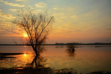 por do sol rio Uruguai Uruguaiana