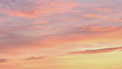 Beautiful sunset over a provincial town, city at dusk